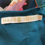 Marie Oliver Pink and Green Asymmetrical Peplum Spaghetti Strap Top Size XS Photo 6