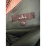 Lulus   Sereno Green  Satin Cowl Neck Asymmetrical‎ Midi Dress Sz Small Photo 5