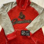 Majestic NHL Ottawa Senators Hoodie Space Dye Sweatshirt Red Gray Size Large NWT Photo 5