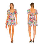 For Love & Lemons NWT!  Mallory Floral Flirty Mini Dress - Size Small Photo 6