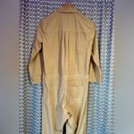 NWT | Velvet by Graham & Spencer | Saylor Cotton Poplin Jumpsuit, Size XS Tan Photo 3