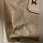 A Rare Vintage Lanvin Champagne Zippered Large Beautiful Leather Tote Handbag Tan Photo 3