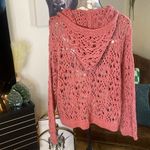 ZARA Wide Knit Crochet Pullover Hoodie Photo 2