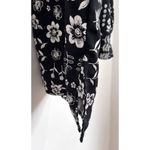 The Tog Shop Long Sleeve Shirt Floral Button Down Top Women Size 16 NLM White Photo 4