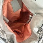 Coach Brooke Perforated Leather Hobo Gray Handbag Photo 7