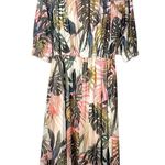 Fuzzi Jungle Mesh Print Off the Shoulder Midi Dress, EUC, Size Medium, MSRP $895 Pink Photo 8