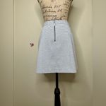 Michael Kors MICHAEL Striped Gray & White A Line Skirt with Zip Back Size 2 Photo 9