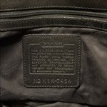 Coach Classic K1K 7434 Vintage Black Twill & Leather Shoulder Carryall Bag Photo 4
