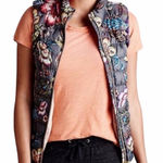 Anthropologie  Pure + Good Floral Down Puffer Vest size XS Photo 0