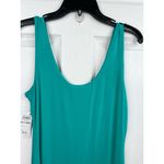 Bar III  Midi Dress Womens Size Petite Medium Teal Bodycon Scoop Neck Modern Chic Photo 4