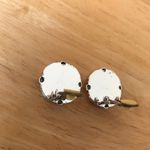 Palm Tree Moon Earrings Clip On Retro SC State Blue Photo 4