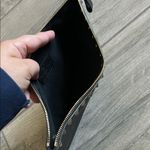 Valentino Garavani Valentino Vitello Large Rockstud Zip Pouch Black Photo 4