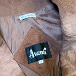 Avanti Vintage Chocolate Brown Cropped Suede Blazer Photo 1