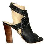 Erika GUESS Gwerika Black Peep-Toe High heels Sandals – Women’s Size 6 M Leather Upper Photo 0