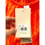 NWT Baobab Ariel Crinkle High Slit Strapless Maxi Dress Aperol Women's Medium Orange Photo 4