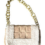 ZARA Quilted Shearling Shoulder Bag Tan Photo 0