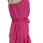 Francesca's Surplice Spaghetti Strap Ruffle Romper Hot Pink Size XXS Photo 1