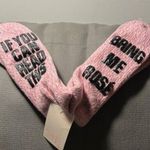 Nordstrom NWT Socks If you Can Read This Bring Me Rose Photo 0