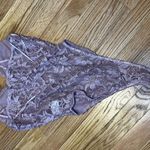 Mi Ami Lace Button Front Teddy Bodysuit Lilac Purple Adjustable Straps Layering Size M Photo 7