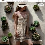 Geometric Patterned Mini Dress Photo 1