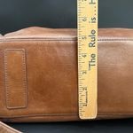 HOBO International Copula Woodlands Brown Leather Whipstitched Satchel Crossbody Photo 12