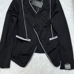 Stoosh  Black Blazer with white contrast piping Photo 8