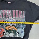 VTG Buffalo Bills Cowboys Super Bowl Crewneck Sz L Distressed Black Lightweight Size L Photo 8