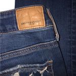 American Eagle  Outfitters Ripped Blue Skinny Jeans Photo 2