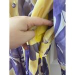 SVELTO STELLA 3/4 SLEEVE YELLOW PURPLE LEAVES PATTERN US SIZE 12 PEARLS Photo 6