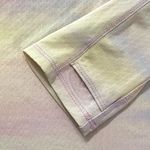 🎈CALIA Pastel Watercolor 1/4 Zip Long Sleeve Thumbholes Pullover Top Medium Pink Photo 5