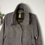 Lole Textured Knit Jacket Funnel Neck Snap Front Casual Outerwear Size Medium Photo 1