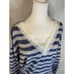 Grannycore Cottagecore Sweater Shirt M Lace V Photo 1