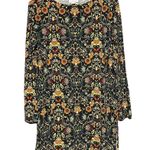 J. Jill Woman's Floral Printed Oversized Casual Tunic Blouse Size XS Black Photo 0