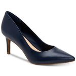 Alfani  Step 'N Flex Jeules Leather Pump Heels NAVY BLUE Size 6.5 M Photo 1
