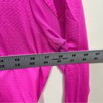 IBKUL Women's Pink Ruched 1/2 Zip Mock Neck Pullover Sz S Golf Hiking UPF 50 Photo 2