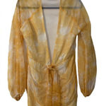 Pretty Little Thing  chiffon overlay mini dress.  Size: 6.  Lined. Photo 0