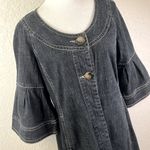 Live a Little Vintage Y2K  Denim jacket with 3/4 Bell Sleeves (M) and pockets EUC Photo 2
