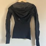 Lululemon reversible black gray dance studio Hooded Zip-Up Jacket 2/4 Photo 2