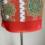 Rose + Olive Rose & Olive sz S red bright boho hippie blouse Photo 7