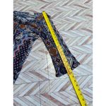 One World  Boho Print Lattice Neck Tunic Top Women's Size L Asymmetrical Hem Photo 6