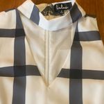 Lulus  Dress Small Black and White Plaid Mini Sleeveless Photo 5