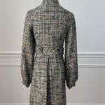 Badgley Mischka Tweed Double Breasted Coat Green 2 Photo 4