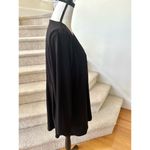 Torrid Black V-Neck Wrap Tie Long Sleeve Blouse Photo 4