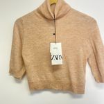 ZARA NWT Wool Blend Turtleneck Cropped Sweater Photo 6