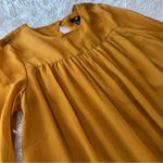 H&M Mustard Orange Long Sleeve Shift Dress Size 4 Photo 9