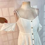 Lulus Lulu’s I've Got Love White Off-the-Shoulder Midi Dress size medium Photo 5