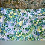 Vintage Carolina Blues flower power cotton blend capri pants, size 10 Blue Photo 4