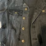 Boutique Cropped black jean jacket  Photo 4