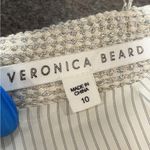 Veronica Beard  Starck skirt ivory silver tweed fringe mini skirt size 10 Photo 11