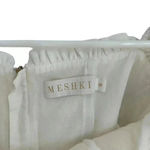 Meshki  Cropped White Top Ruffle Photo 3